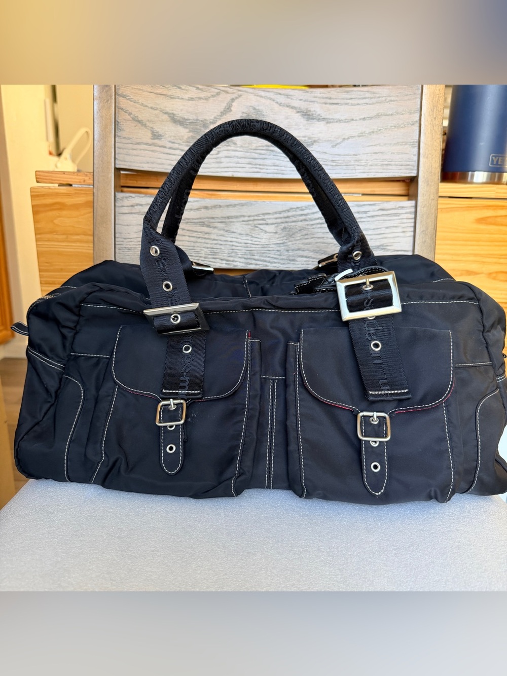 Un Apres-midi de chien black nylon bag